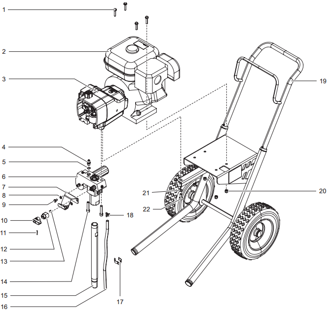 GPX 85 Main Assembly Parts